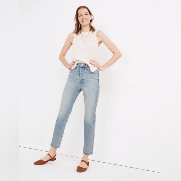 Madewell Rivet & Thread Perfect Vintage Jeans in Ryerson Wash Women’s Size 29 - Picture 1 of 9